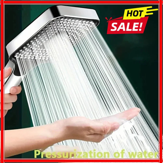 Adjustable 3-Mode Rainfall Shower Head Large Flow High Pressure Water Saving Shower Mixer - Bathroom Accessory