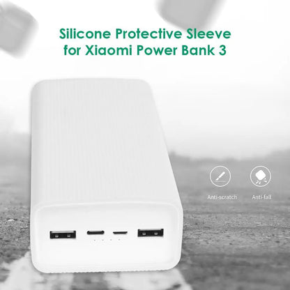 30000mAh Power Bank Silicone Case For Xiaomi Mobile Power Bank 3 Protective Cover Shell Protector Case Power Bank Accessories