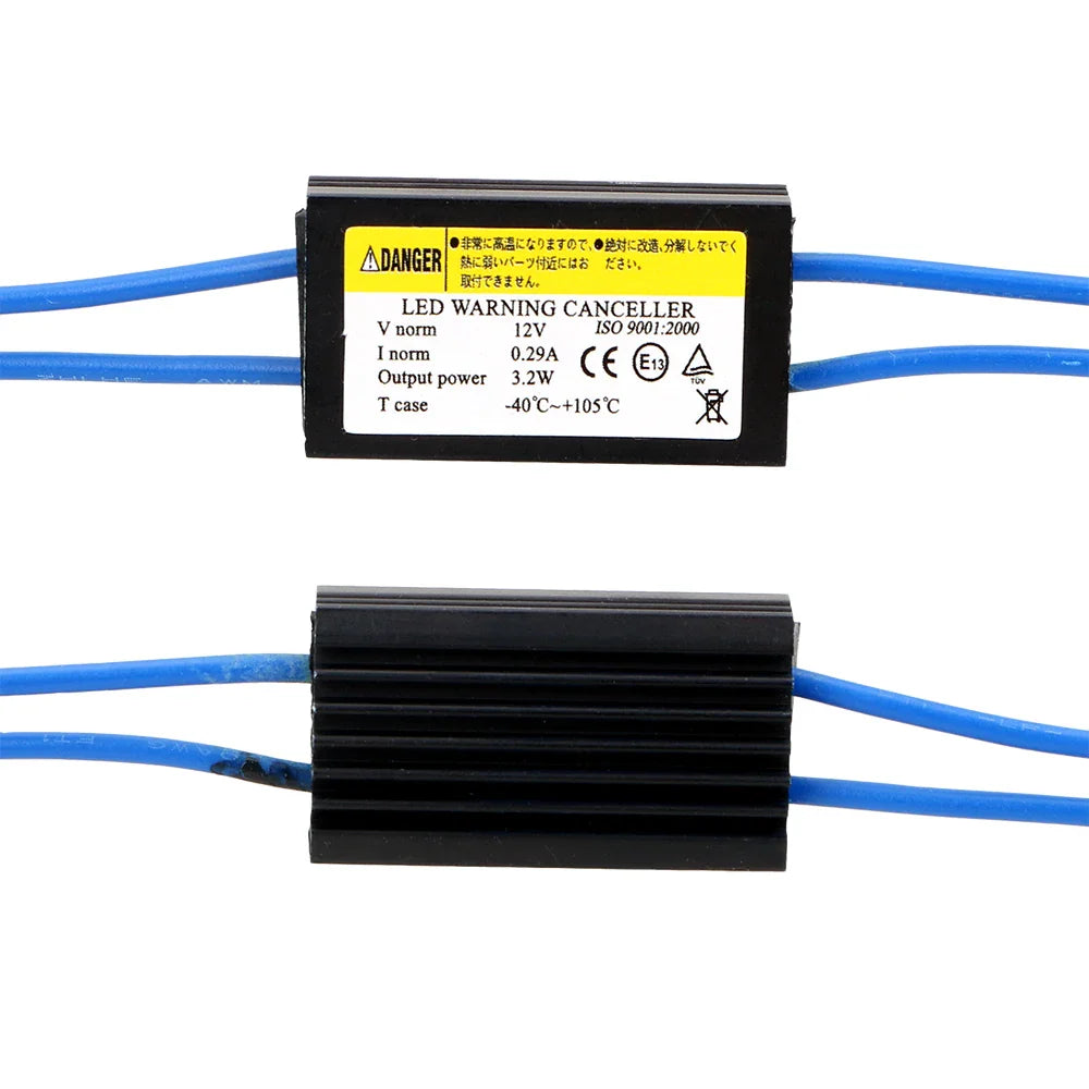 Canbus Cable Car LED Decoder Car Lights NO Error Warning Canceller Decoder T10 12V 2Pcs OCB Load Resistor