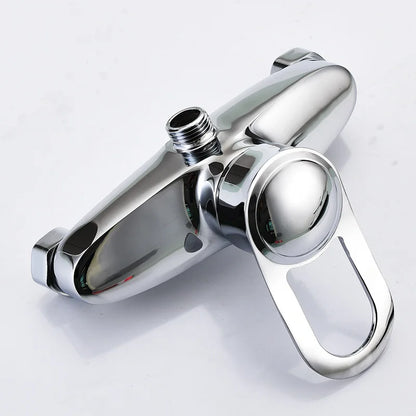 Brass Shower Faucet Mixer Valve Set with Shower Head and Hidden Switch for Bathroom Hot and Cold Water Tap  Bath