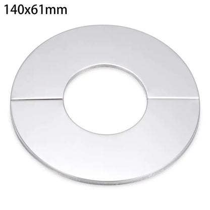 1Pc Stainless Steel Shower Kitchen Faucet Decorative Cover Wall Flange Self-Adhesive Pipe Wall Covers Bathroom Accessories New