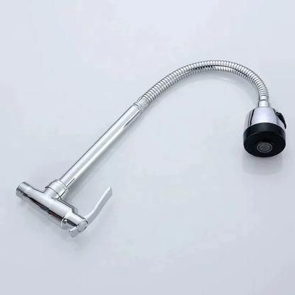 360° Kitchen Wall Mounted Faucet Single Cold Universal Vegetable Basin Faucet Bathroom Stainless Steel Sink Balcony Faucet