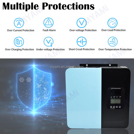 Adjustable  New Product 5kw 24v 48v60v 72v 90v 60a Pure Sine Wave Power Solar Inverter Controller For Off-grid System Household