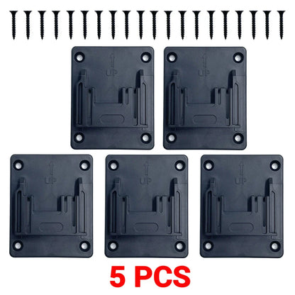 5PCS Battery Holder for Makita 18V Li-ion Battery Tools Machine Holder Storage Rack Wall Mount for BL1860 BL1850(No Battery)