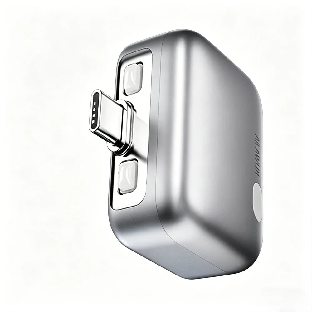 1pcs  Power Bank with Separate Charger Plug,Fast Charging Portable Charger with Built-in Cable,Intelligent Battery Detection