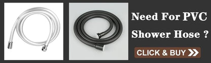 Black 1.5m/ 2m /3m G1/2 Inch High Quality Flexible Shower Hose Stainless Steel Chrome Bathroom Water Head Shower Extension Pipe