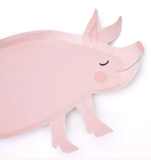 On The Farm Pig Plates