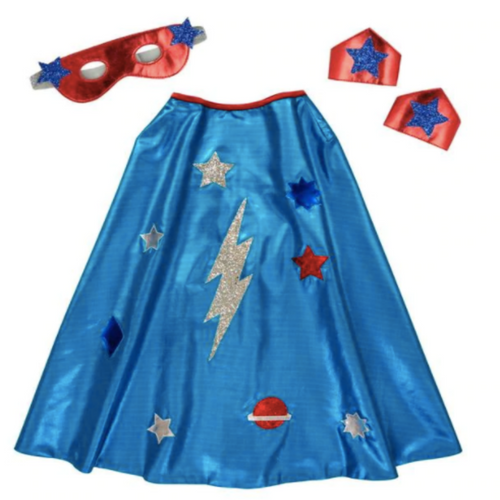 Blue Superhero Cape Dress Up