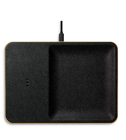 Catch:3 Leather Wireless Charging Pad and Organizer