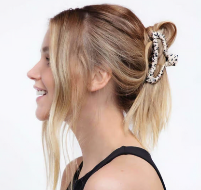 Satin Wrapped Claw Clip - Leopard