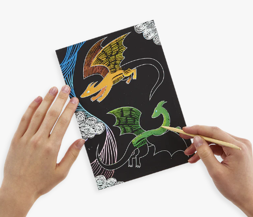 Scratch & Scribble - Fantastic Dragons