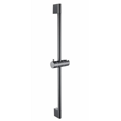 Adjustable Shower Bar Lifting Rod Extendable Wall Mount Shower Horizontal Bar Column Black White Chrome Bathroom Riser Slide