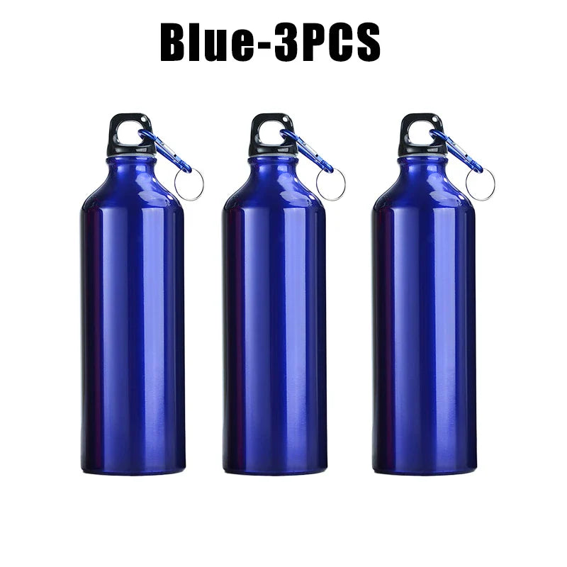 500ml 750ml Gradient Aluminum Water Bottle Large Capacity Gym Outdoor Sports Flask Leakproof Portable Gift Drinkware