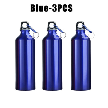 500ml 750ml Gradient Aluminum Water Bottle Large Capacity Gym Outdoor Sports Flask Leakproof Portable Gift Drinkware