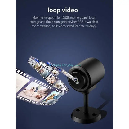 E74D Remote Access Security Camera Indoor Camera With Video Quality Intelligent Motions Alerts with APP Monitoring for Phone
