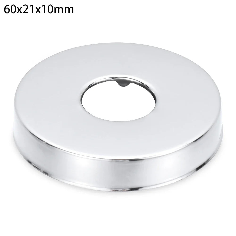 1Pc Stainless Steel Shower Kitchen Faucet Decorative Cover Wall Flange Self-Adhesive Pipe Wall Covers Bathroom Accessories New