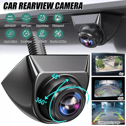 Car Rear View Camera CVBS AHD 1080P Full HD Reversing Rear Camera 170° Wide Angle Night Vision Fisheye Len Car Reversing Camera