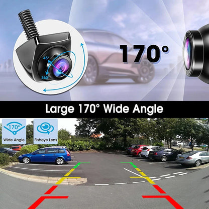 Car Rear View Camera CVBS AHD 1080P Full HD Reversing Rear Camera 170° Wide Angle Night Vision Fisheye Len Car Reversing Camera