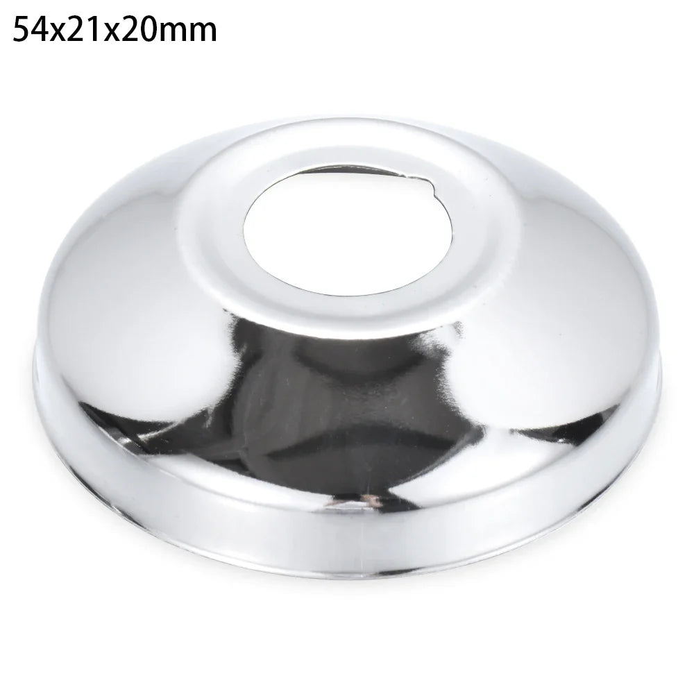 1Pc Stainless Steel Shower Kitchen Faucet Decorative Cover Wall Flange Self-Adhesive Pipe Wall Covers Bathroom Accessories New