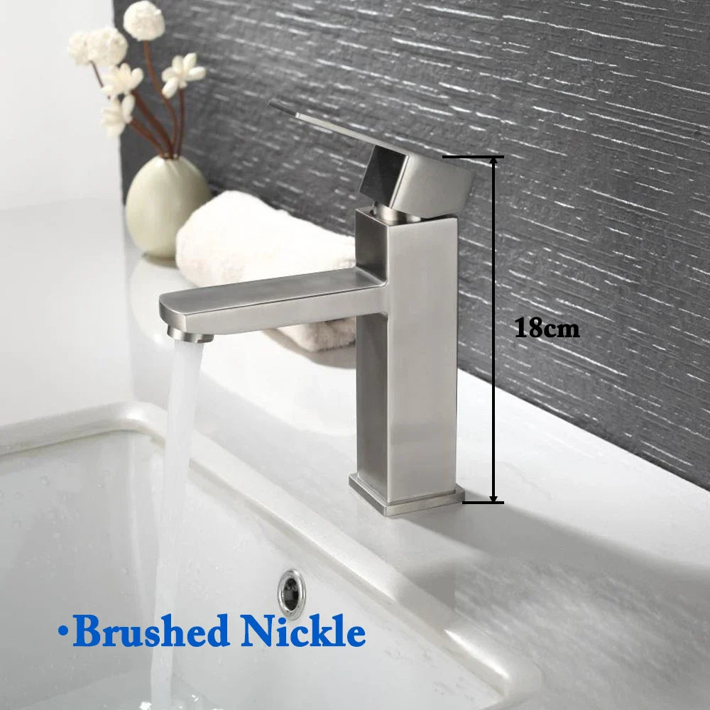 Bathroom Faucets Hot and Cold Mixer Faucets Vanity Bathroom Kitchen Deck Mounted Bathroom Sink Faucets（hose not include）