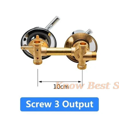 2/3/4/5 Ways Water Outlet Screw Thread Center Distance 10cm  Mixing Valve Brass Bathroom Shower Mixer Faucet Tap Cabin