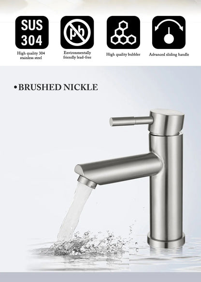 Bathroom Faucets Hot and Cold Mixer Faucets Vanity Bathroom Kitchen Deck Mounted Bathroom Sink Faucets（hose not include）