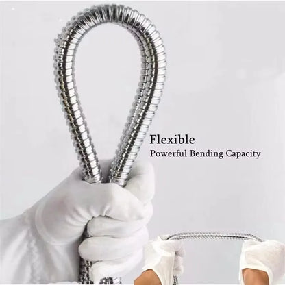 Black 1.5m/ 2m /3m G1/2 Inch High Quality Flexible Shower Hose Stainless Steel Chrome Bathroom Water Head Shower Extension Pipe
