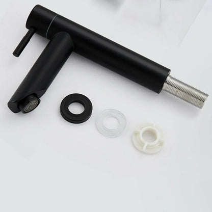 Black Basin Kitchen Bathroom Sink Tap Cold Matte Sink Faucet Taps G1/2 Installation Thread Bathroom Single Cold Faucet