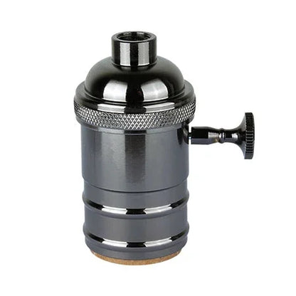 E27 Lamp Holder Vintage Edison Bulb Base Screw Bulb Base Aluminum Light 110V 220V Socket Industrial Retro Pendant Lampholder