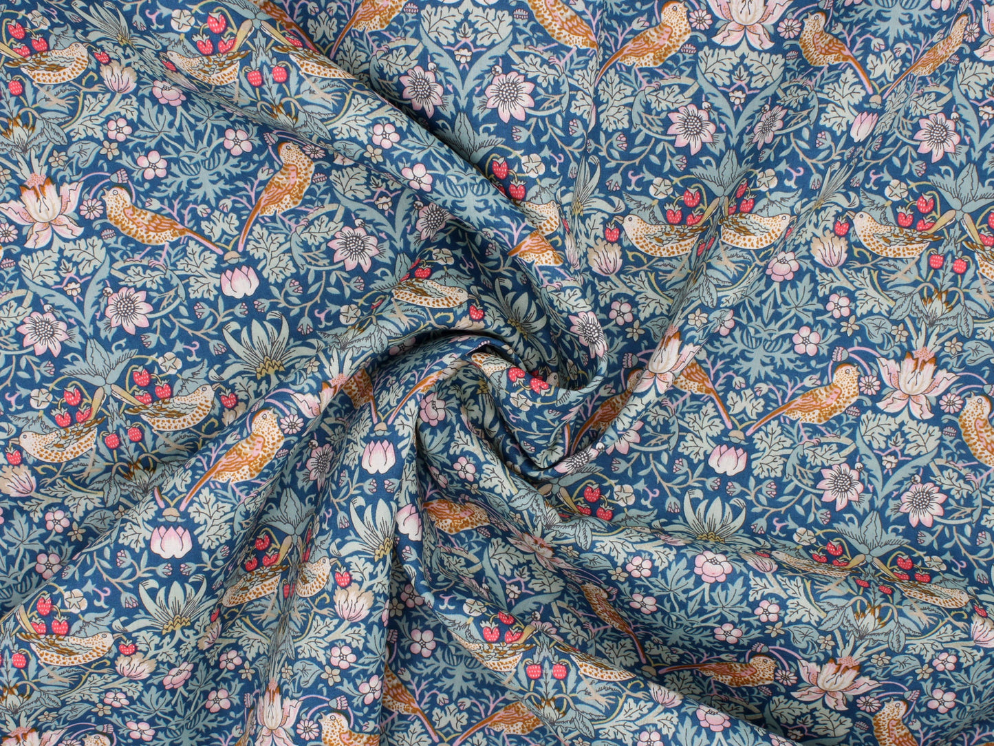 Side Bow Headband - Liberty Strawberry Thief P Print