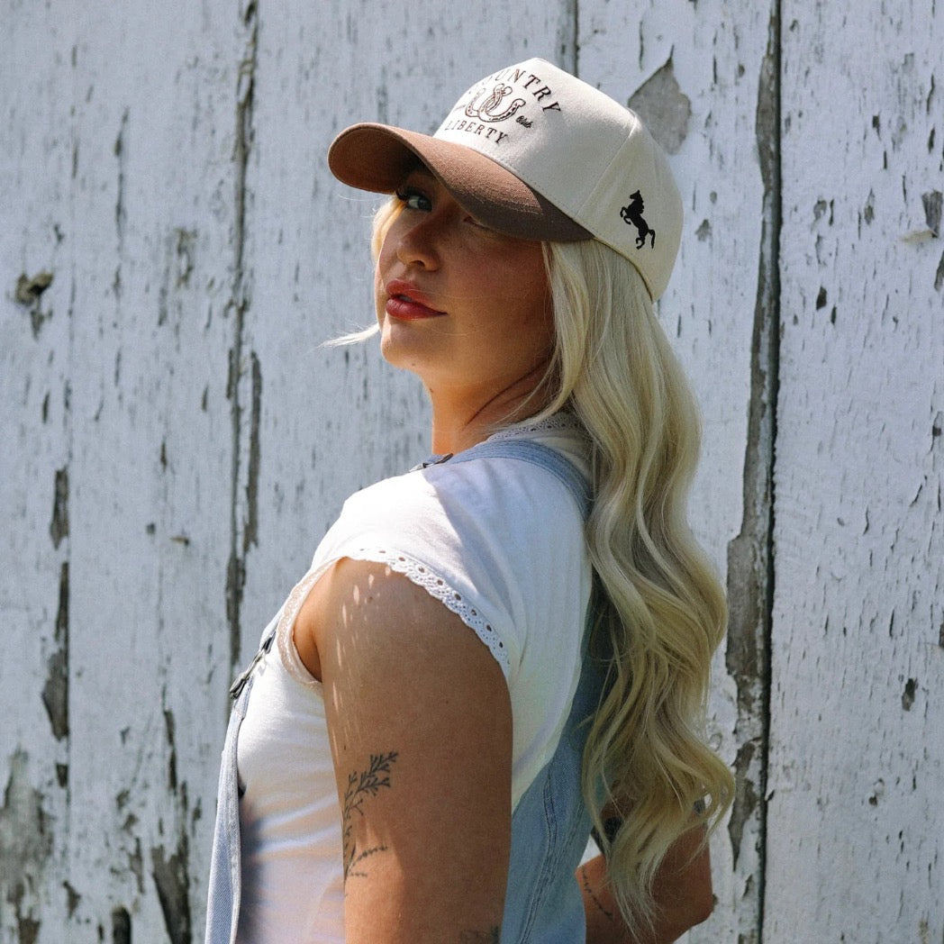 COUNTRY LIBERTY - TWO-TONE LUCKY YOU HAT | Brown
