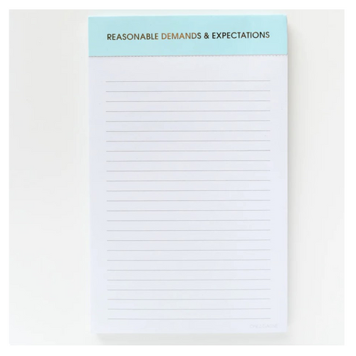 Reasonable Demands & Expectations Notepad
