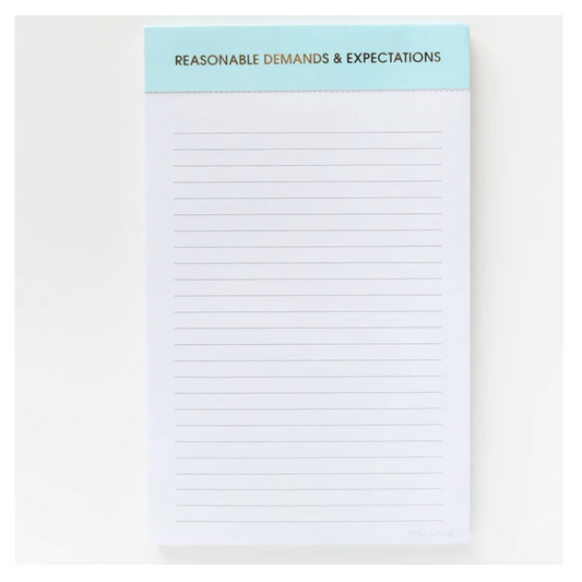 Reasonable Demands & Expectations Notepad