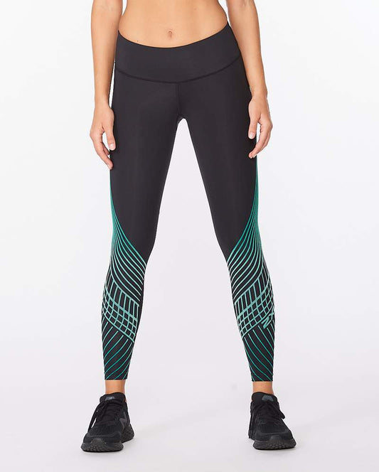 2XU Women's Motion Texture Mid-Rise Compression Tights