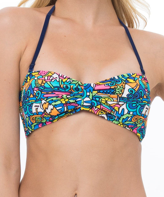 MELASTI BANDEAU BRA - PICASUMMER