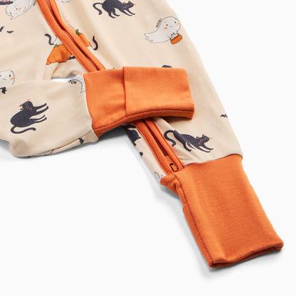 Halloween Hugs Clever Zip Sleepsuit