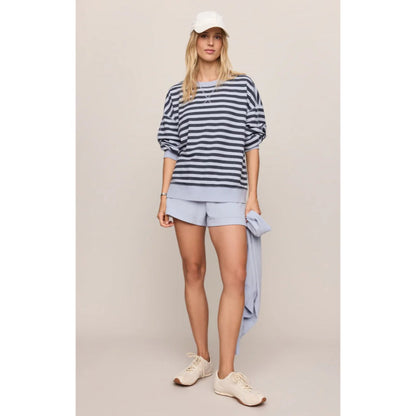 Z SUPPLY - EVERYDAY FRENCH TERRY STRIPED CREW | Eclipse
