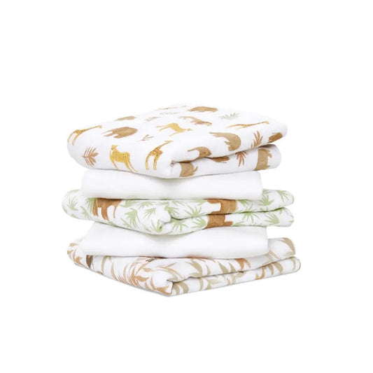 aden + anais Essentials Cotton Muslin Squares - 5 Pack - Tanzania