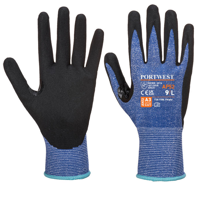 AP52 - Cut C13 Dexti Ultra Nitrile Glove Blue/Black