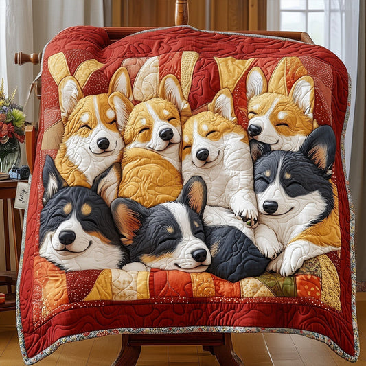 Astrid - Vatteret tæppe Corgi Krammehold