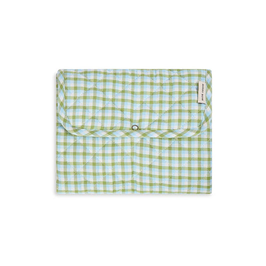 Avery Row Cotton Travel Baby Changing Mat - Greenhouse Gingham