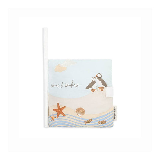 Avery Row Fabric Baby Book - Coastline