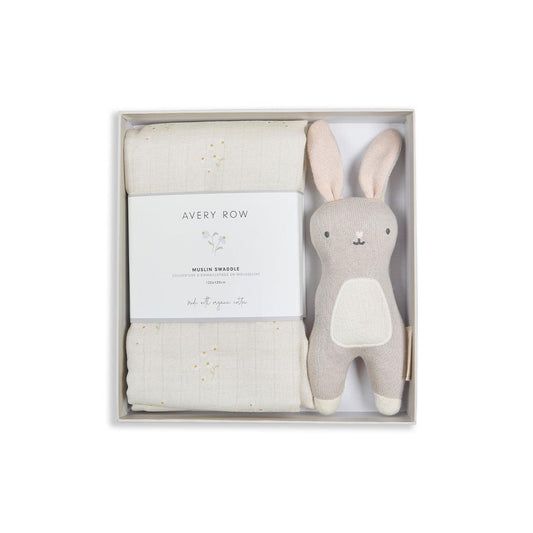 Avery Row Swaddle & Cuddle Gift Set - Chamomile