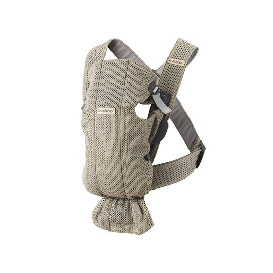 BabyBjörn Baby Carrier Mini - 3D Mesh - Grey Beige