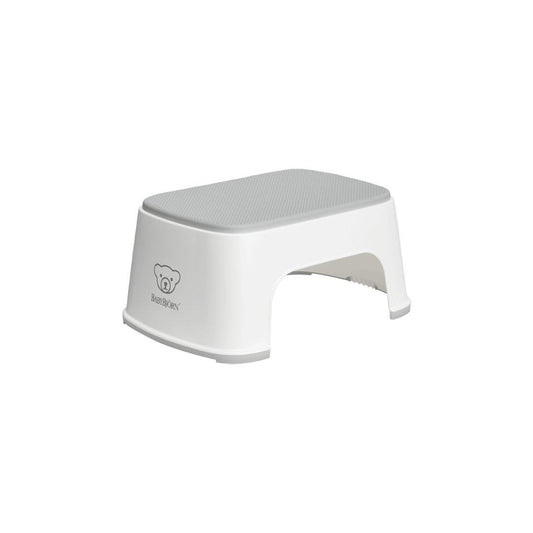 BabyBjorn Step Stool - White + Grey