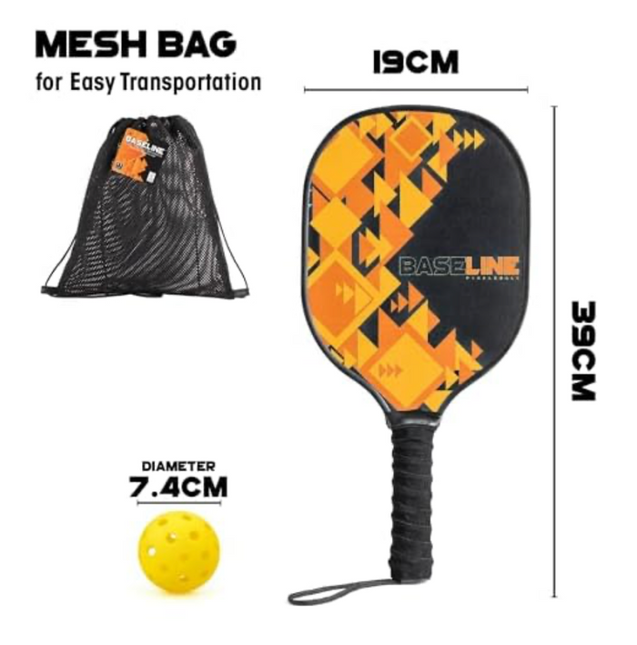 Baseline Orange Pickleball Set,