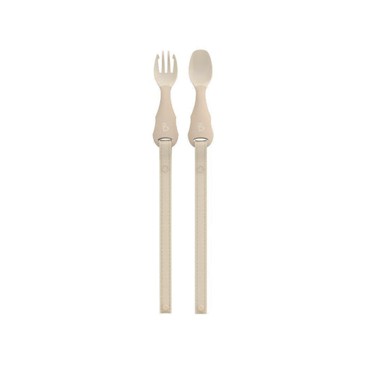 Bibado Handi No Drop Baby Cutlery - Fawn