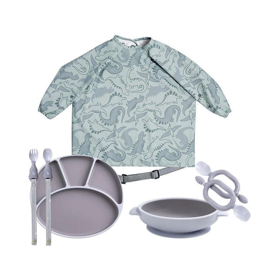 Bibado Silicone Weaning Essentials Bundle - Dino Roar