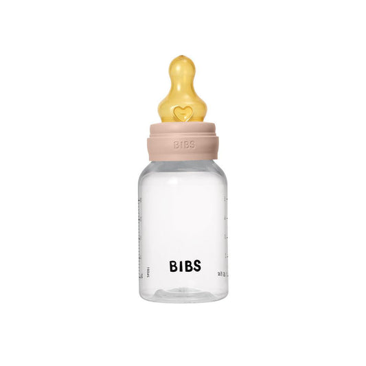 BIBS Medium Flow Baby Bottle Latex 1 Pack - Blush