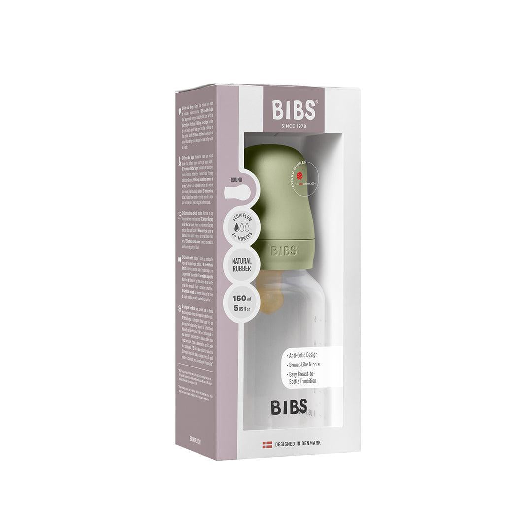 BIBS Medium Flow Baby Bottle Latex 1 Pack - Sage